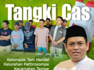 Penyerahan Bantuan Tangki Cas untuk Kelompok Tani Handal di Wajo
