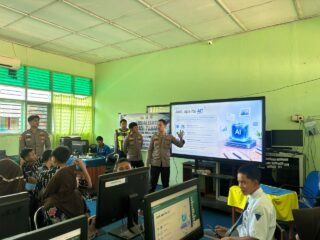 Cegah Kejahatan Siber, Polres Sidrap Bekali Ratusan Siswa Paham "AI"