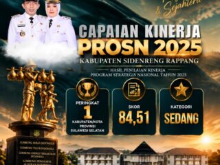 Sidrap Catat Capaian Kinerja Program Strategis Nasional Tertinggi di Sulawesi Selatan